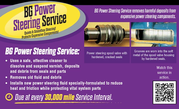 BG Power Steering Service